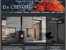 Tablet Screenshot of cheminees-chevrier.com